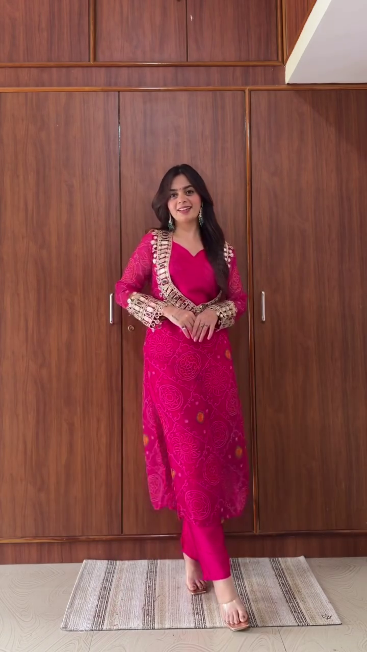 Embroidered Sheer Kurta Set