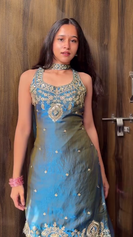 Embroidered Ethnic Kurta Dress