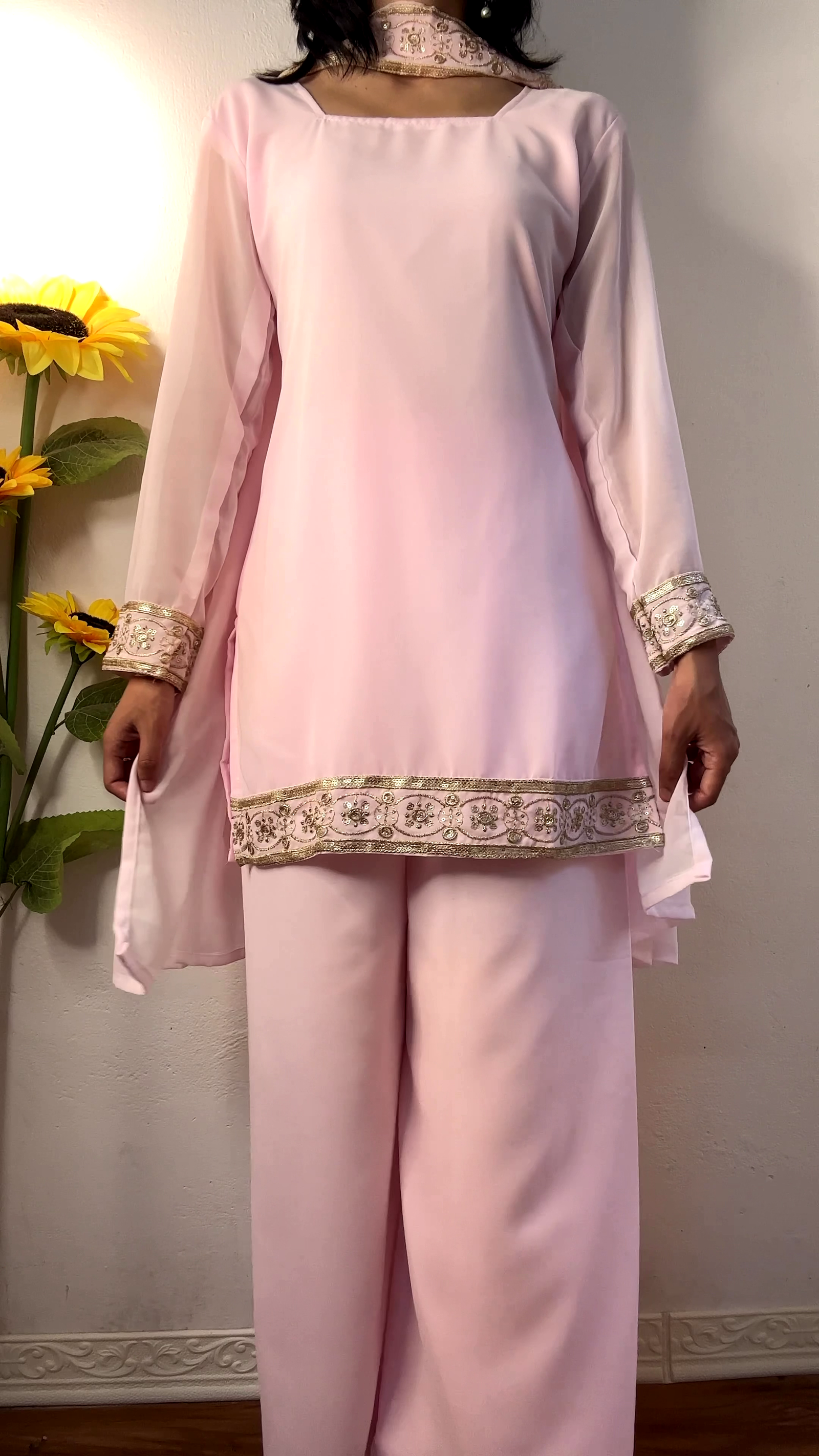 Mirror Work Festive Kurta Set