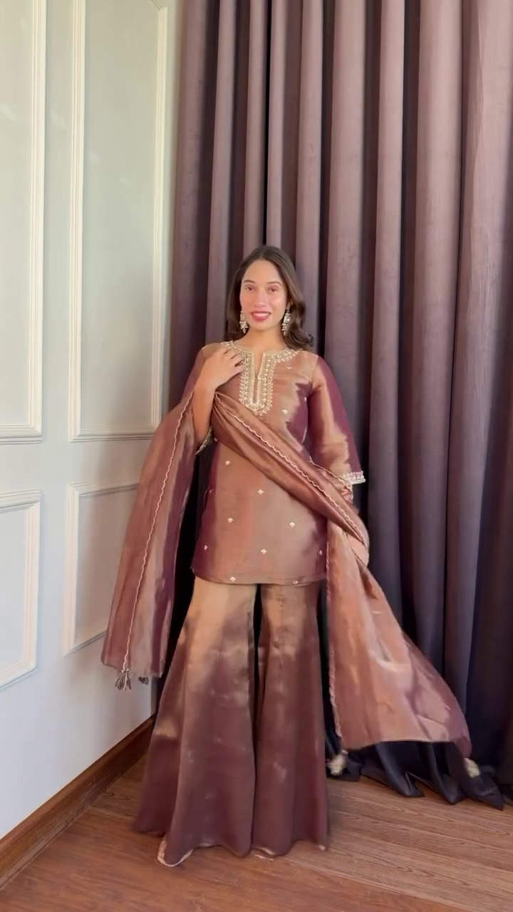 Kurta Sharara Suit Set