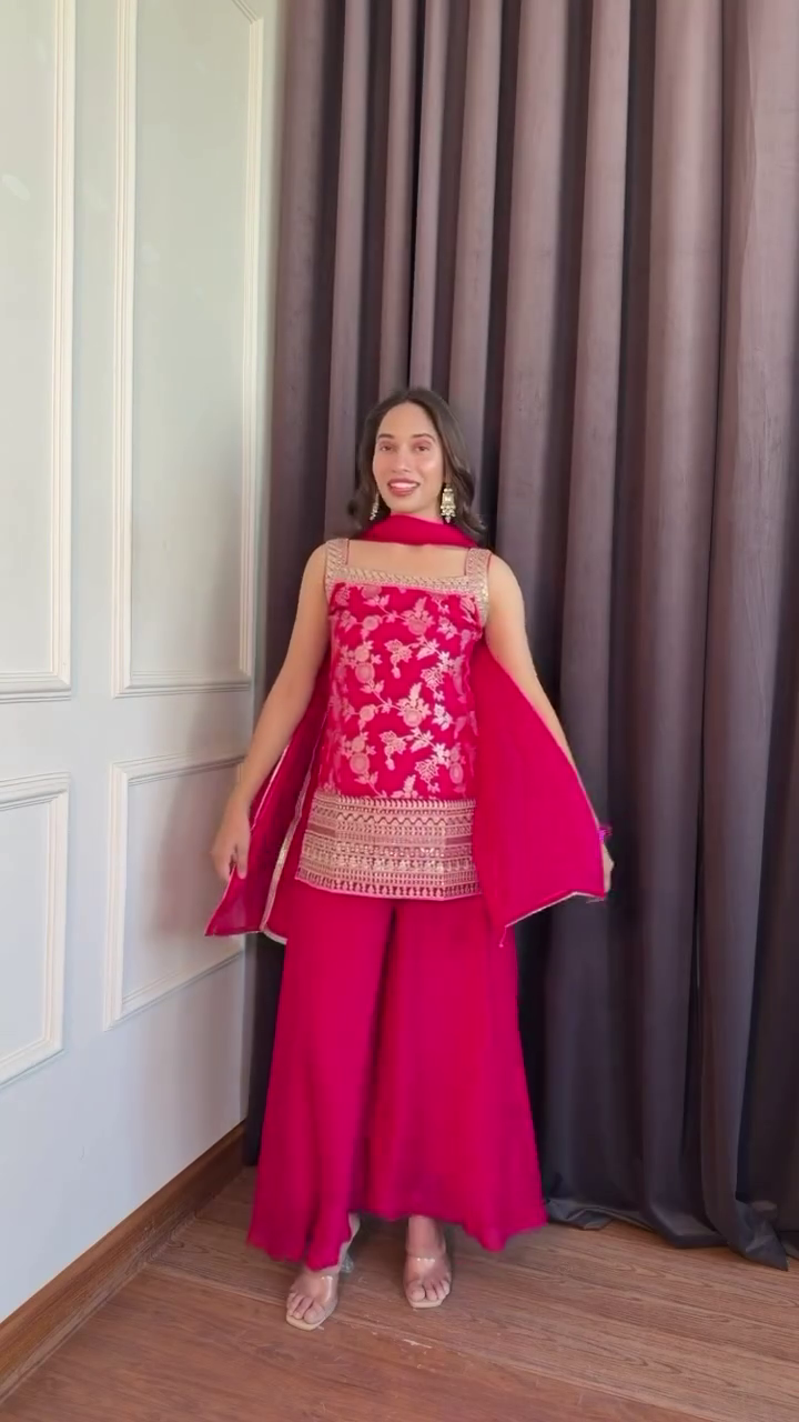 Kurta Sharara Suit Set