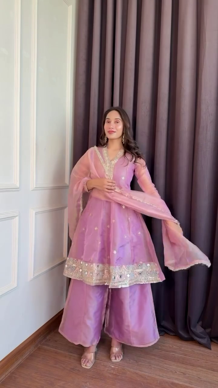 Kurta Sharara Suit Set