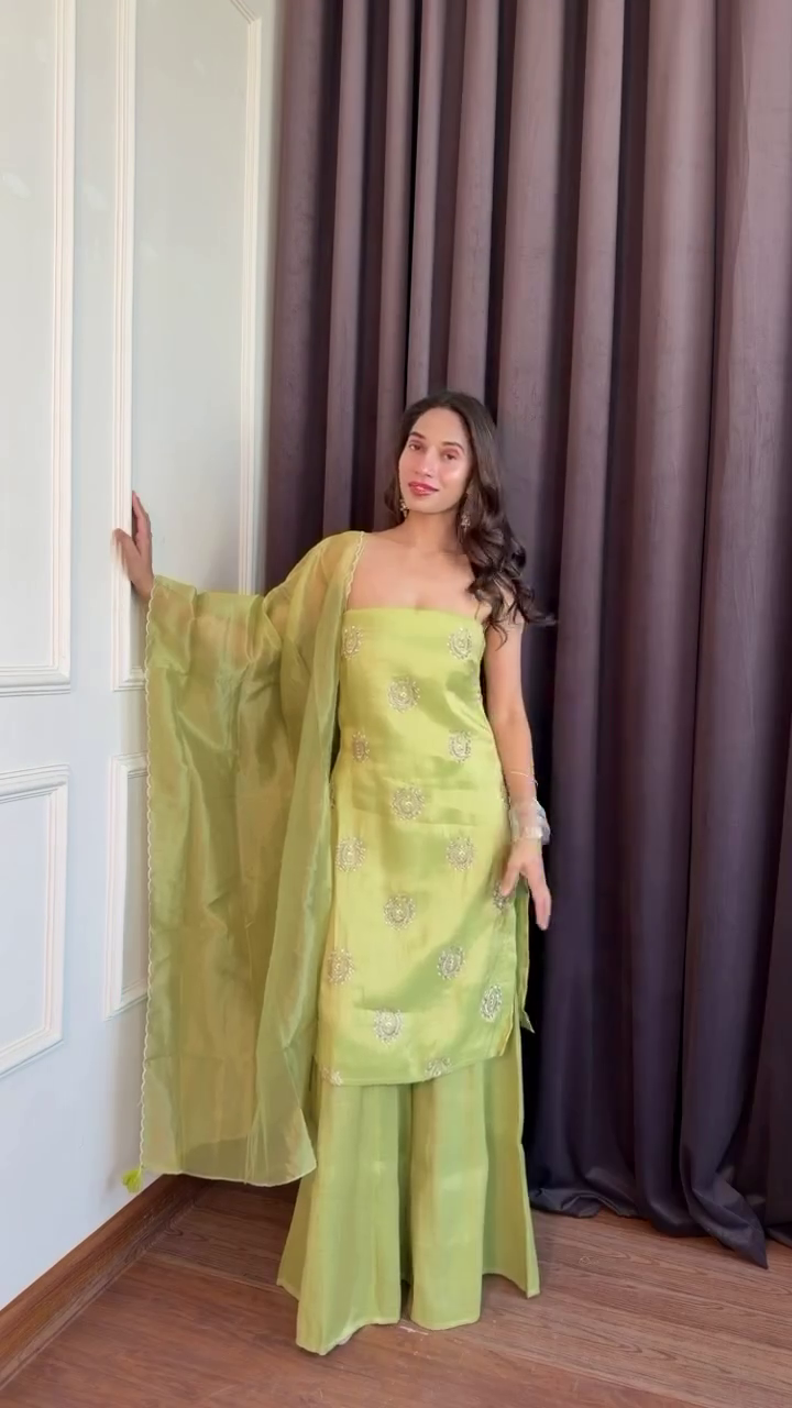 Kurta Sharara Suit Set