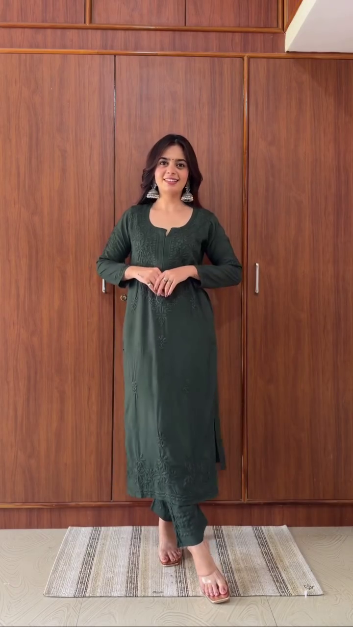 Chikankari Kurta Suit Set